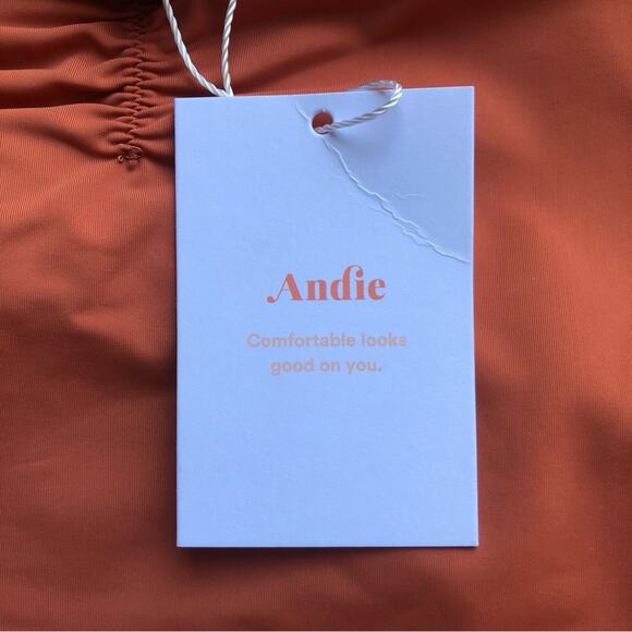 Andie NWT The Symi Sustainable High Leg Cut Low Rise Bikini Bottom Cedar XXL - Picture 10 of 13